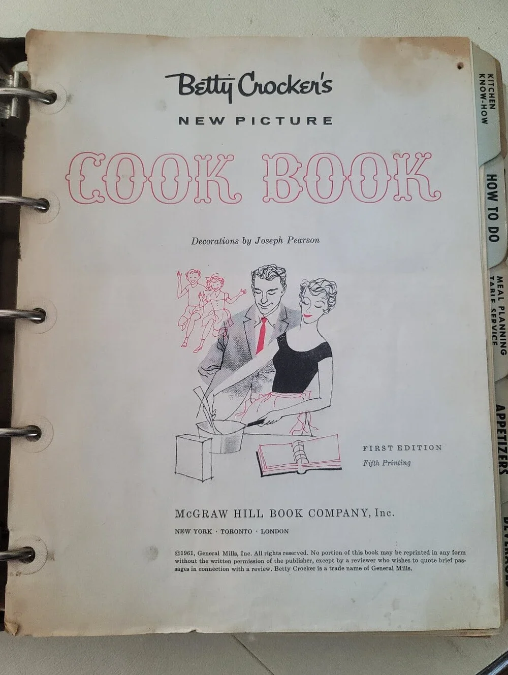 Vintage Betty Crocker Cookbook Collection - Rare 1961 New Picture & 1969 Red Pie